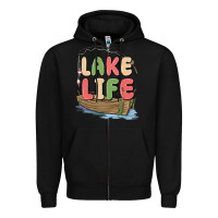 Black lake life Zipper Hoodie - MaliasSmallBusiness