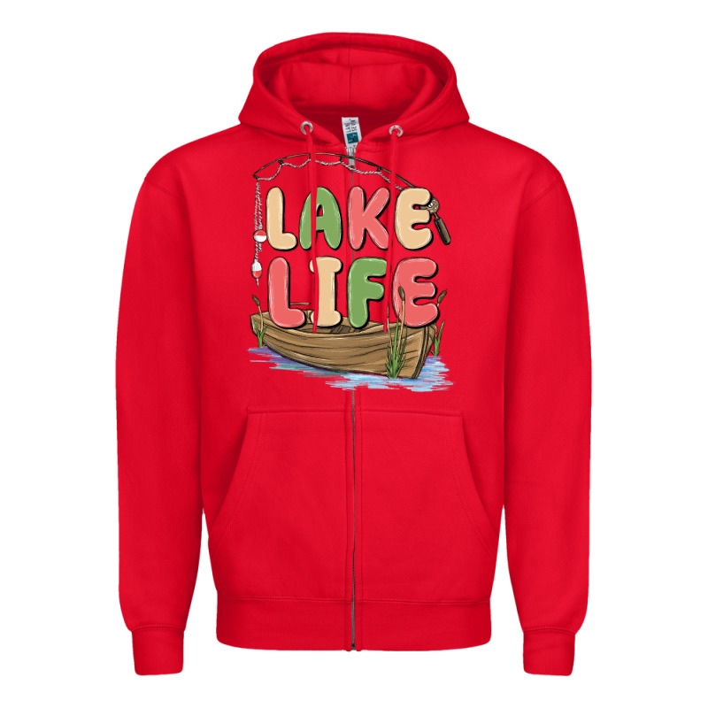 Lake Life Zipper Hoodie by MaliasSmallBusiness | Teevron