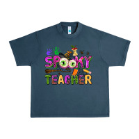 Midnight Navy spooky teacher Urban Heavy Tee - AdoDesignShop
