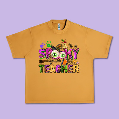Spooky Teacher Urban Heavy Tee Designed By Adodesignshop