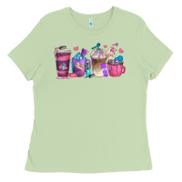 Matcha nail hustler coffee cups Ladies Tee - texasbilliewilder