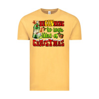 Vintage Mustard beginning to look like a christmas with gin and gifts Vintage Tee - AdoDesignShop