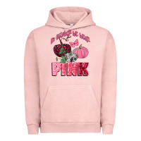 Pigment Salmon in october we wear pink Urban Hoodie - CowGirlArtShop