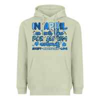 Matcha in april we wear blue for autism awareness Heavyweight Hoodie - Artiststas