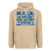 Mushroom in april we wear blue for autism awareness Heavyweight Hoodie - Artiststas