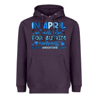 Plum in april we wear blue for autism awareness Heavyweight Hoodie - Artiststas
