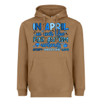 In April We Wear Blue For Autism Awareness Heavyweight Hoodie | Teevron