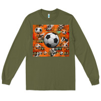 Army Green soccer aztec glitter tumbler Long Sleeve Tee - Jasminsmagicworld