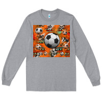 Heather Grey soccer aztec glitter tumbler Long Sleeve Tee - Jasminsmagicworld