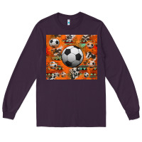 Plum soccer aztec glitter tumbler Long Sleeve Tee - Jasminsmagicworld