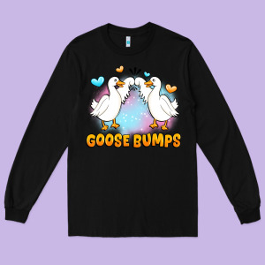 Goose Bumps Long Sleeve Tee Designed By Jahusdesignshop