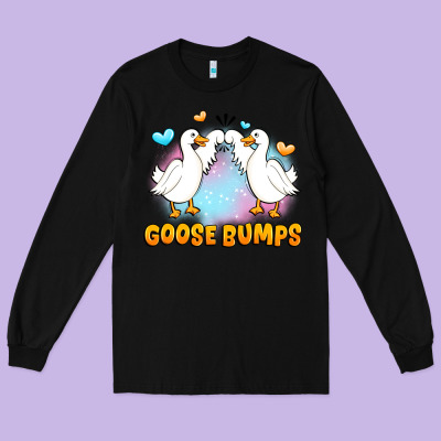 Goose Bumps Long Sleeve Tee Designed By Jahusdesignshop