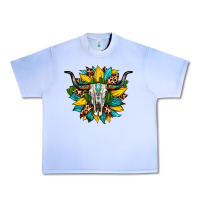 Grape Ice bull skull gemstone cactus leopard sunflower Urban Heavy Tee - Artiststas
