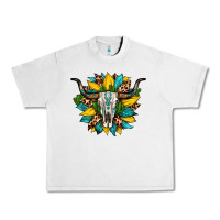 Lunar Rock bull skull gemstone cactus leopard sunflower Urban Heavy Tee - Artiststas