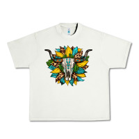 Pistachio bull skull gemstone cactus leopard sunflower Urban Heavy Tee - Artiststas