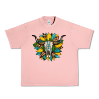 Salmon bull skull gemstone cactus leopard sunflower Urban Heavy Tee - Artiststas