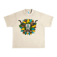 Sandshell bull skull gemstone cactus leopard sunflower Urban Heavy Tee - Artiststas