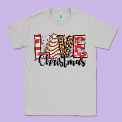 Love Christmas Tree Cake Classic Tee Designed By Jasminsmagicworld