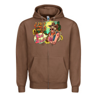 Chestnut i just smile and say god bless Zipper Hoodie - NancyCooperArtShop