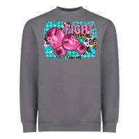 Storm fight with boxing gloves and cancer ribbon Heavyweight Sweatshirt - AdoDesignShop
