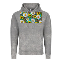 Cloud Rock Sunflower And Daisy With Leopard Vintage Hoodie - RanaPortraitStore
