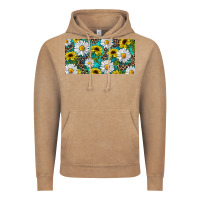 Vintage Coffee Sunflower And Daisy With Leopard Vintage Hoodie - RanaPortraitStore
