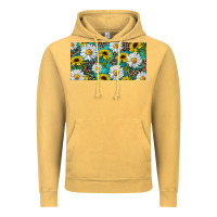 Vintage Mustard Sunflower And Daisy With Leopard Vintage Hoodie - RanaPortraitStore