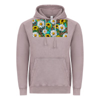 Vintage Zinc Sunflower And Daisy With Leopard Vintage Hoodie - RanaPortraitStore