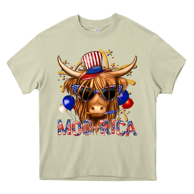 Moorica With Cow Billie Wilder Heavy Core Tee by texasbilliewilder | Teevron