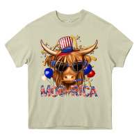 Mossy moorica with cow billie wilder Heavy Core Tee - texasbilliewilder