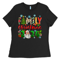 Black family christmas 2024 Ladies Tee - Zillion Design Studio