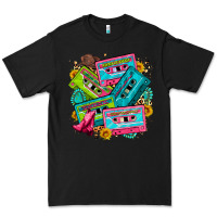 Black 90's country cassette tapes Premium Tee - Zillion Design Studio