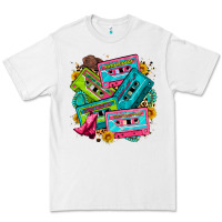 White 90's country cassette tapes Premium Tee - Zillion Design Studio
