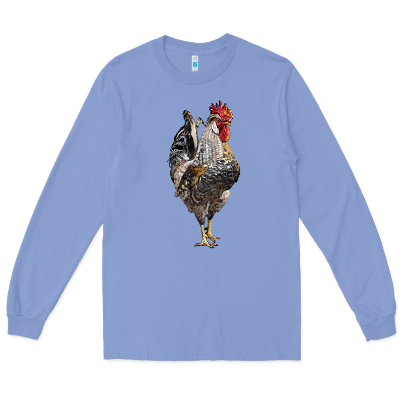 Cream Legbar Rooster Long Sleeve Tee by LillyAllenDesigns | Teevron