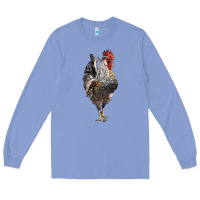 Colony Blue cream legbar rooster Long Sleeve Tee - LillyAllenDesigns