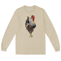Mushroom cream legbar rooster Long Sleeve Tee - LillyAllenDesigns
