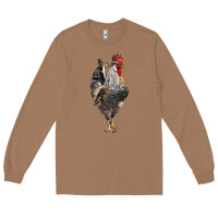 Toasted Coconut cream legbar rooster Long Sleeve Tee - LillyAllenDesigns
