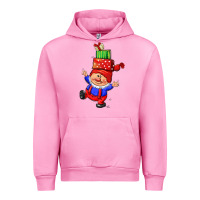 Fuchsia Pink cute christmas gnome Urban Hoodie - CowGirlArtShop