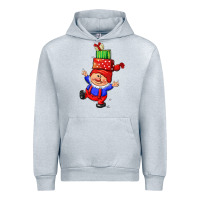 Heather Grey cute christmas gnome Urban Hoodie - CowGirlArtShop