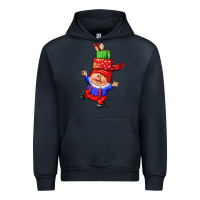 Navy cute christmas gnome Urban Hoodie - CowGirlArtShop