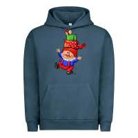 Pigment Midnight Navy cute christmas gnome Urban Hoodie - CowGirlArtShop