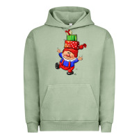 Pigment Oil Green cute christmas gnome Urban Hoodie - CowGirlArtShop