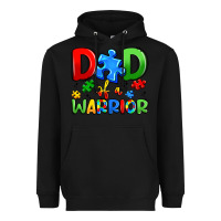 Black dad of a warrior Heavyweight Hoodie - Artiststas