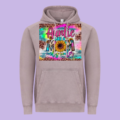 Auntie Like A Mom Vintage Hoodie Designed By Jahusdesignshop
