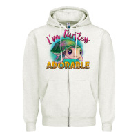 Oatmeal Heather im turtley adorable Zipper Hoodie - NancyCooperArtShop