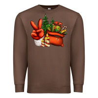 Chestnut christmas santa claus peace hand Premium Sweatshirt - Jasminsmagicworld