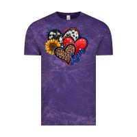 Cloud Purple 4th of july american hearts Vintage Tee - Jasminsmagicworld