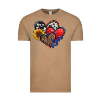 Vintage Coffee 4th of july american hearts Vintage Tee - Jasminsmagicworld