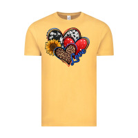 Vintage Mustard 4th of july american hearts Vintage Tee - Jasminsmagicworld