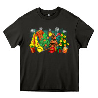 Asphalt christmas trees with softball Heavy Core Tee - Zillion Design Studio